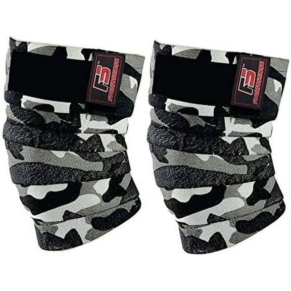 FIGHTSENSE Knee Wraps (Pair) - Ideal for Squats, Powerlifting,Gym,Bodybuilding, Weightlifting, Cross Training WODs & Gym Workout - Compression & Elastic Support