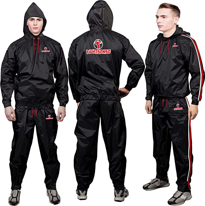 FIGHTSENSE MMA Sauna Suit for Men and Women, Waterproof Anti-Rip Sweat ...