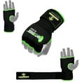 thumbnail image 1 of FIGHTSENSE Padded Gel Inner Boxing Gloves for Men and Women with Long Elasticated Hand Wraps for Punching, Boxing, MMA, Muay Thai, Kickboxing and Martial Arts Training (Pair), 1 of 4