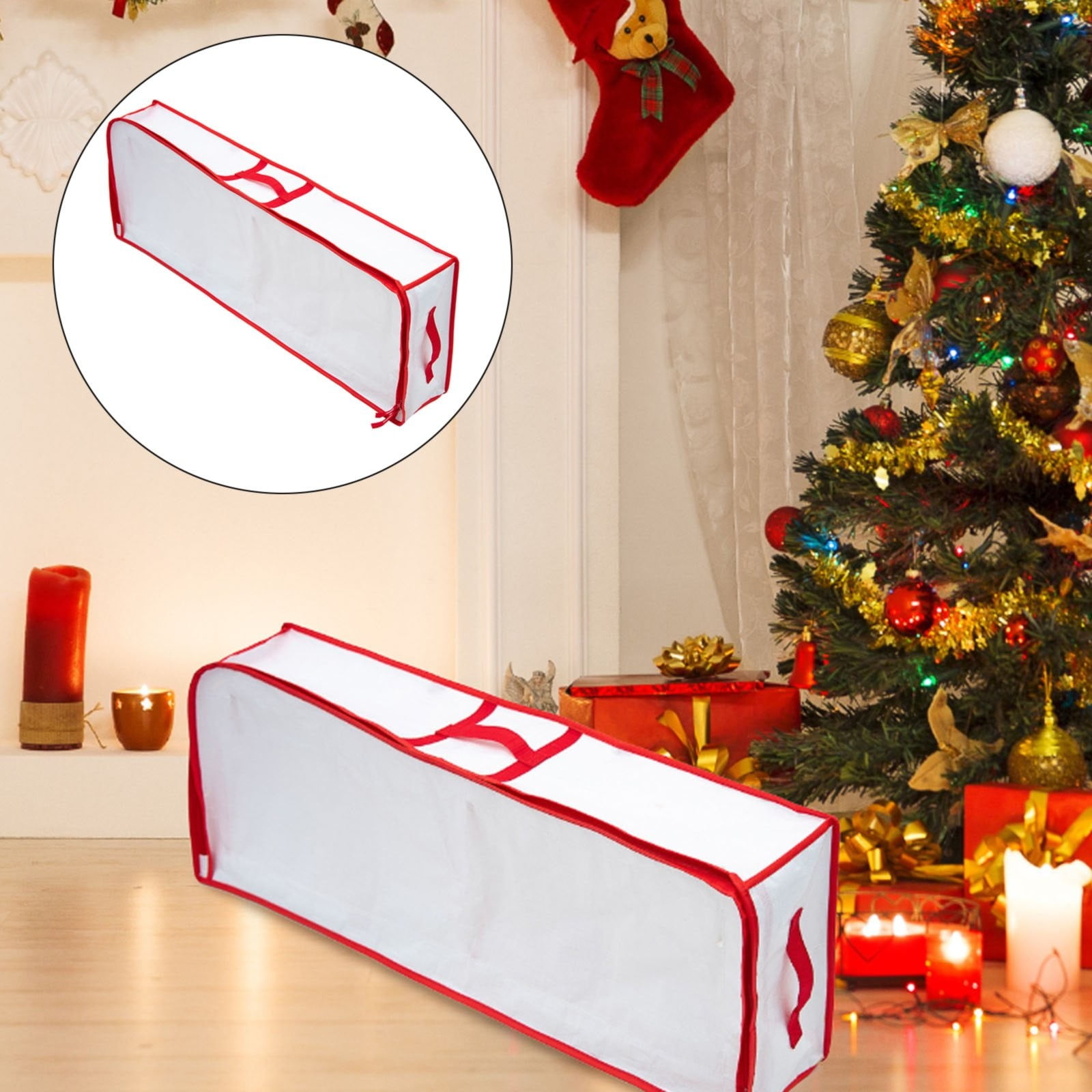 FIGHTY Christmas Storage Rack Spacious Under Bed Holiday Wrapping