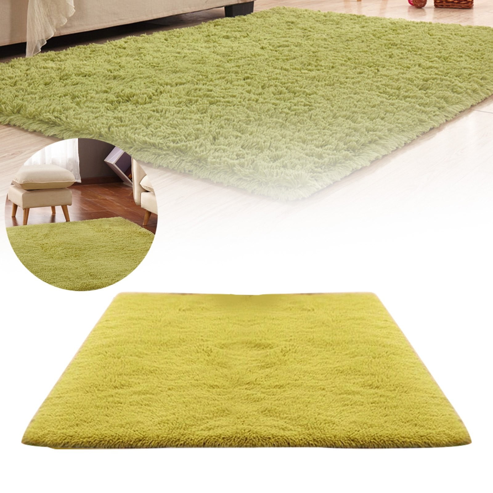 FIGHTY Long Wool Mat Runner Floor Rug Shaggy Doormat Entry Carpet Front ...