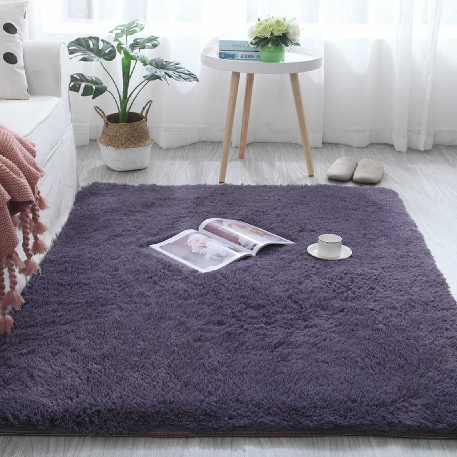 FIGHTY Modern Soft Small Shaggy Rug For Bedroom Livingroom Dorm Kids ...