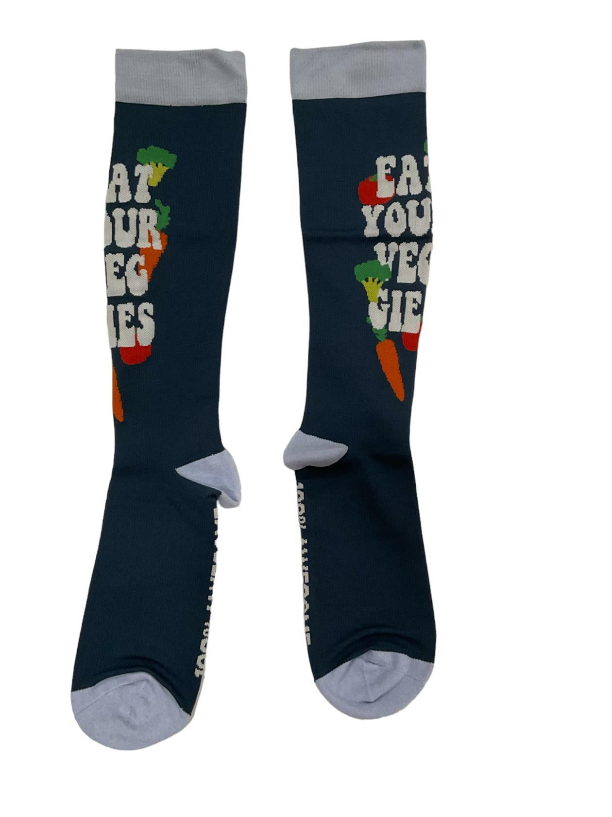 FIGS Compression Socks Eat Your Veggies 100 Awesome Size Small
