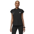 thumbnail image 1 of FIGS Rafaela Oversized Scrub Top for Women  Black, S, 1 of 9