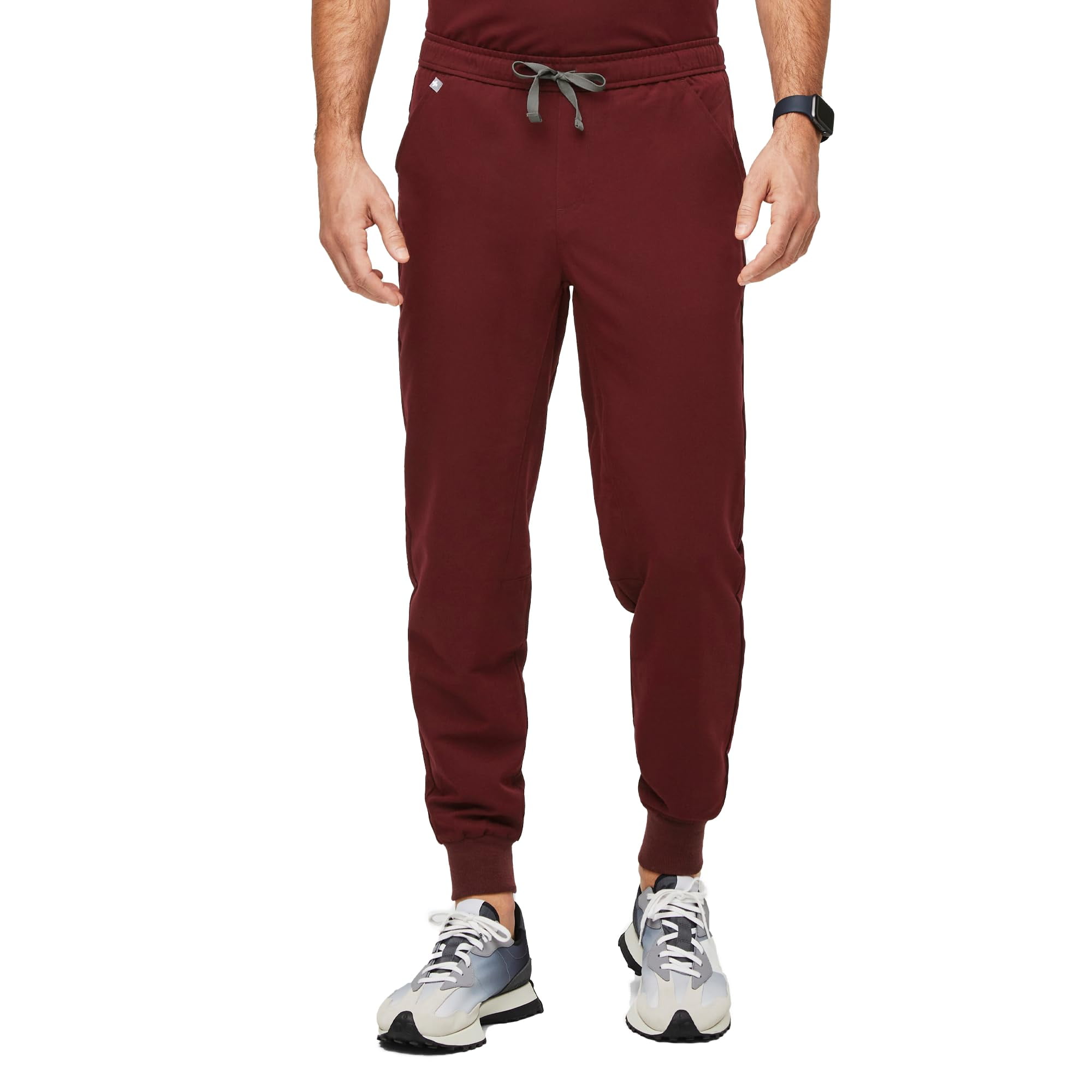 FIGS Tansen Jogger Scrub Pants for Men - Burgundy, Short L - Walmart.com