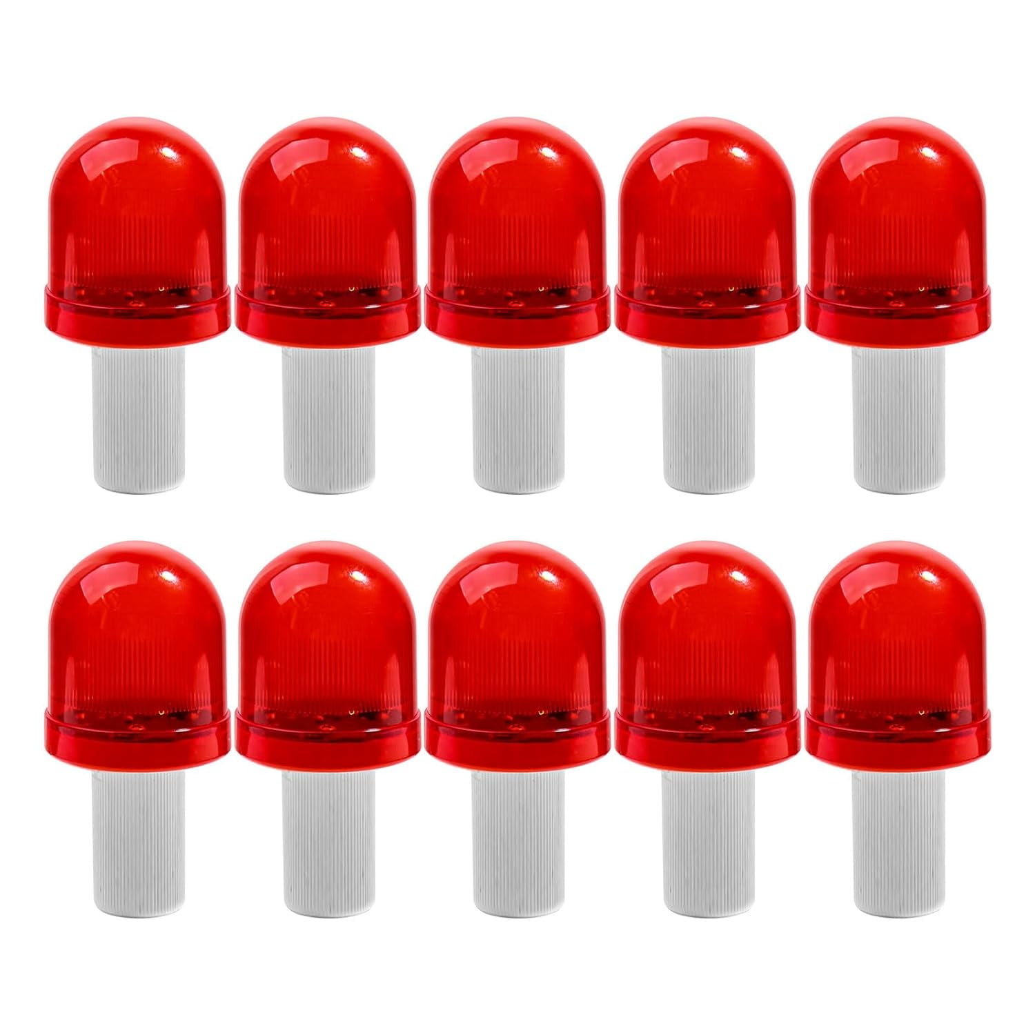 FIGT10PCS LED Traffic Cone Lights Warning Light Emergency Flashing