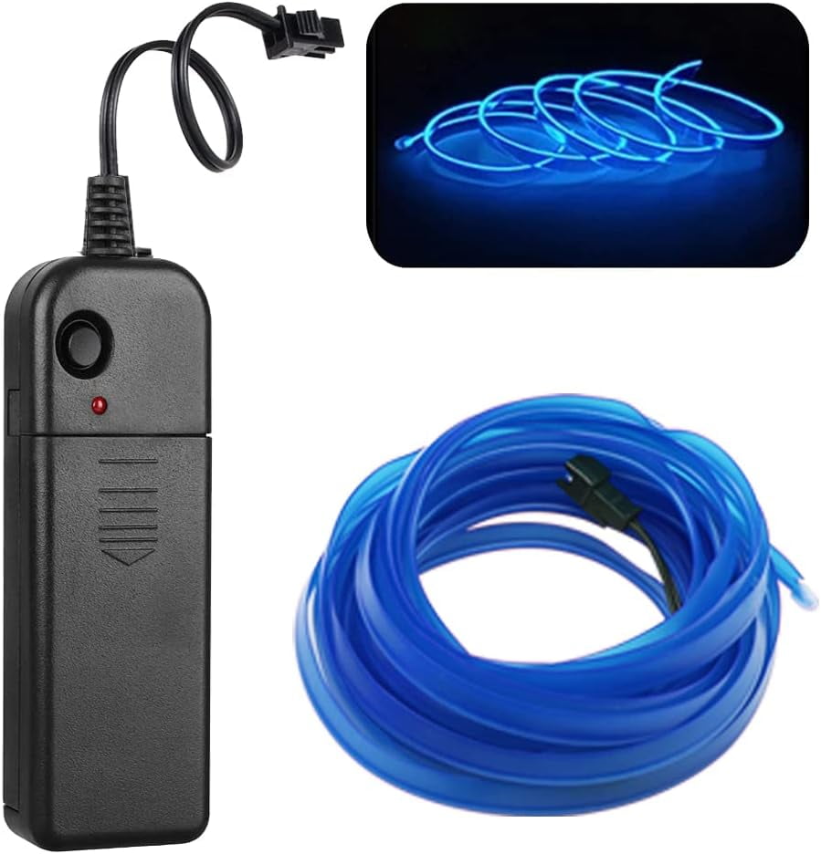 FIGT1Pack EL Wire Light Neon String Lights with Flexible 3 Lighting