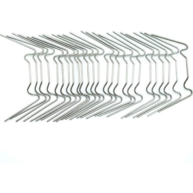 FIGT200 Pcs Greenhouse Glazing Clips, Stainless Steel W Type Clip Repair Fixing Clips