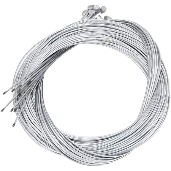 FIGT-20PCS Bike Brake Cable Set - Universal Standard Brake Cable Set, Professional Bicycle Brake line For Front and Rear Mountain MTB or Road Bikes (2.5M Length, 1.6mm Thick)【0516】