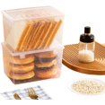 thumbnail image 1 of FIGT-2Pcs Bread Storage Containers, 4 Liter Plastic Bread Box for Kitchen Countertop, Bread Keeper with Airtight Lid, Bread Storage Loaf Container, Bread Keeper For Homemade Bread and Bakery Loaf【58】, 1 of 6