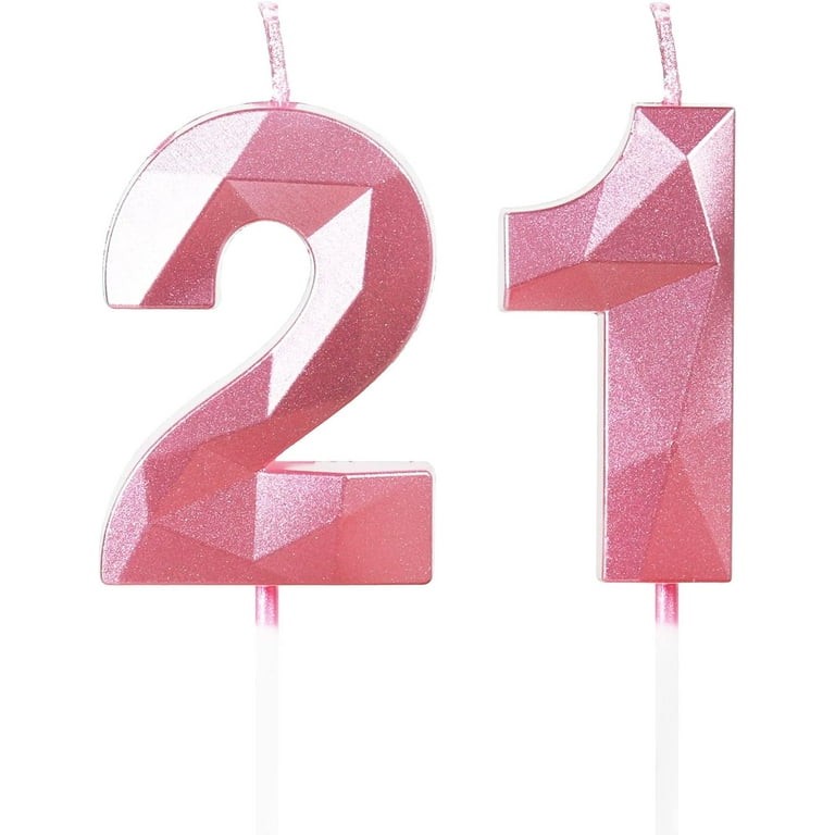 Pink '21' Candle Pink '21' Candle