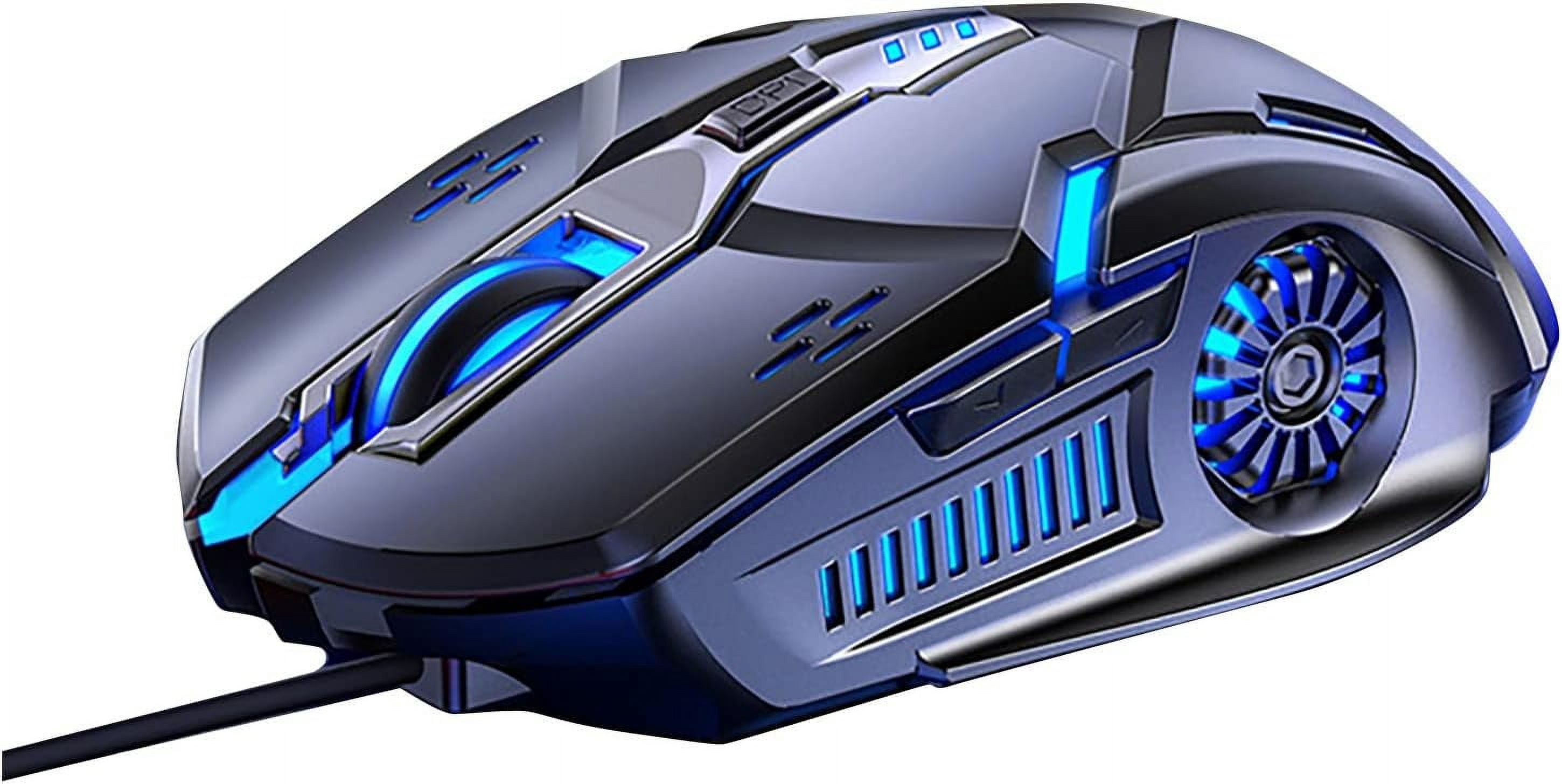 FIGT-Wired Gaming Mouse, 4 Adjustable DPI Up to 3600,6 Programmable ...