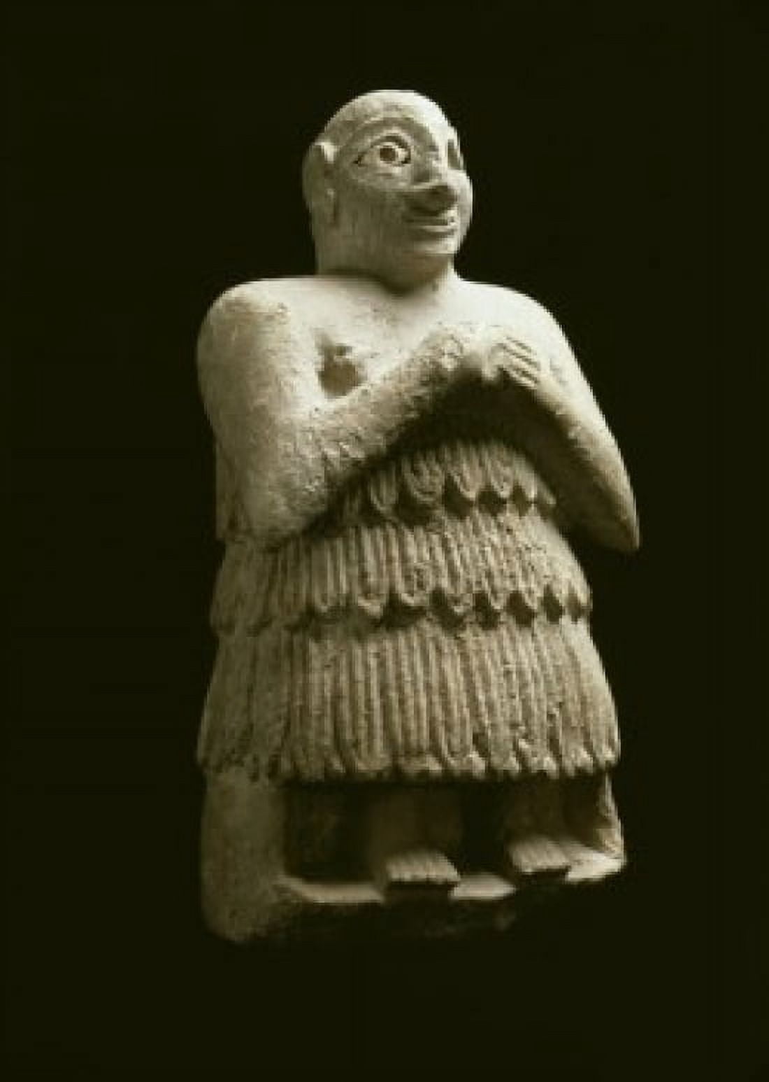 FIGURE OF A SUMERIAN MESOPOTAMIAN ART d Musee du Louvre Paris Canvas Art - (24 x 36)