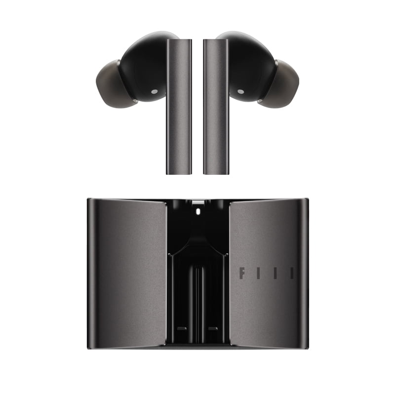 FIIL CC Pro2 Wireless Earphone 42dB Active Noise Cancelling 32H Playtime Hi-Res Audio Fast charge Anc Headphones Dual-Mic+ENC-Black