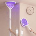 thumbnail image 1 of FIIOEOY Rotating Head Electric Fly Swatter Racket 3500V Rechargeable Bug Zapper Racket Bug Zapper Indoor Fly Zapper Mosquito Zapper Flies Killer for Indoors, with a Telescopic Extension, 1 of 13