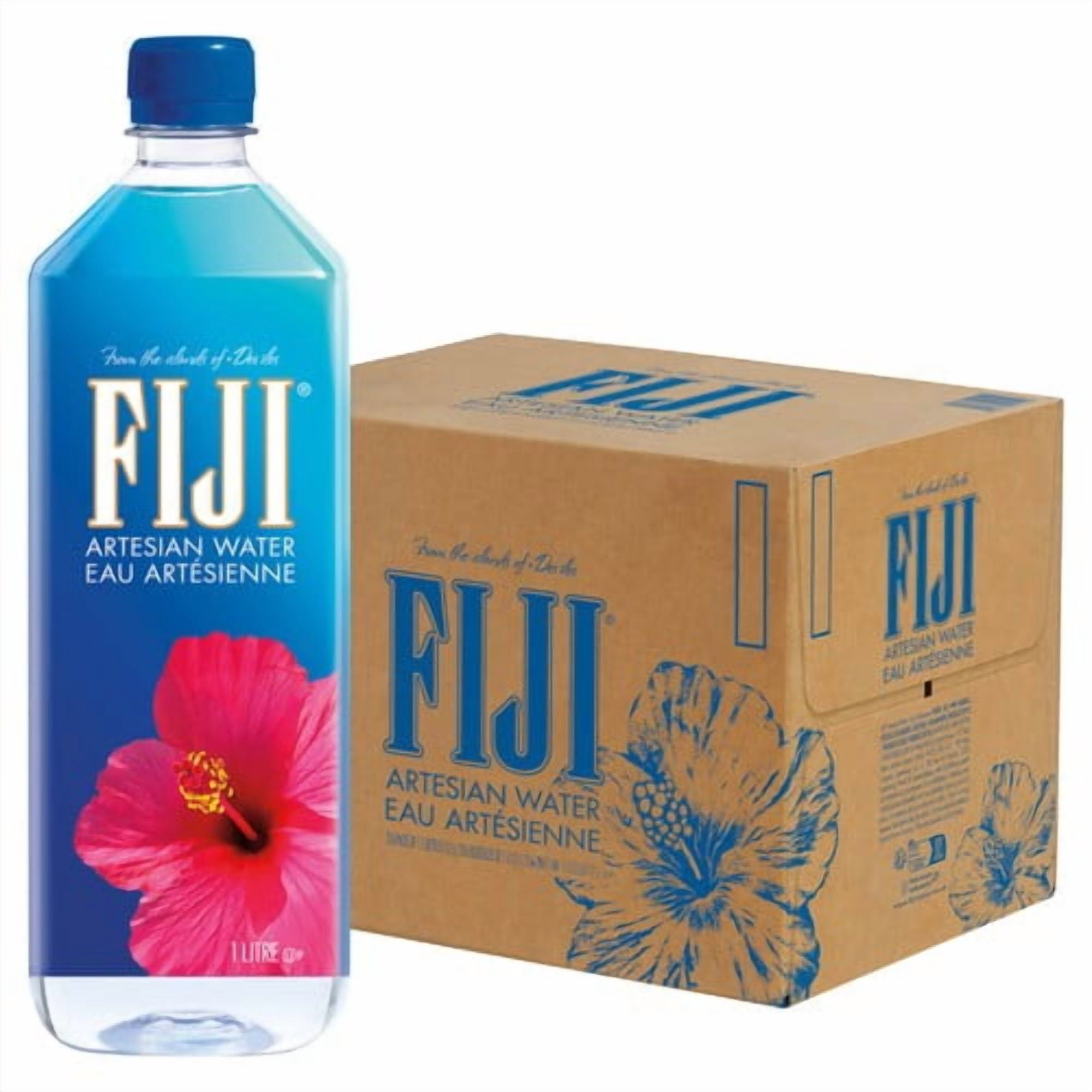 FIJI Artesian Water 12 x 1L, British Import (Pack of 2)