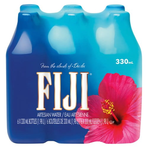 FIJI Artesian Water 6 x 330ml, British Import (Pack of 2)