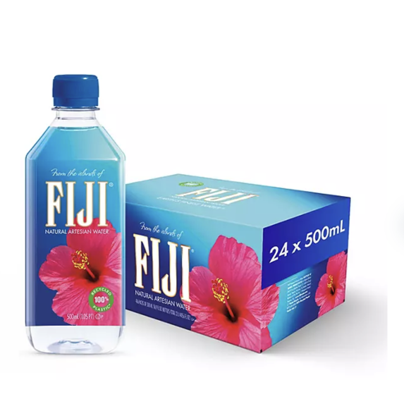 FIJI Natural Artesian Water, 16.9 Fl Oz (Pack of 24) - Packaging May Vary