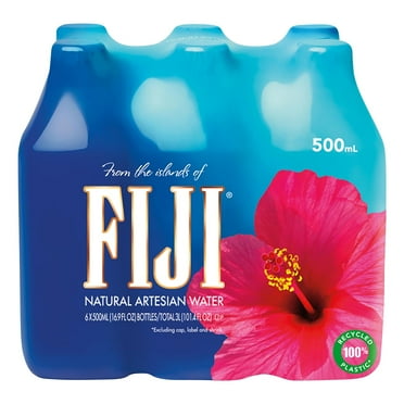 FIJI Natural Artesian Water, 16.9 fl. oz. (Pack of 6 Bottles)