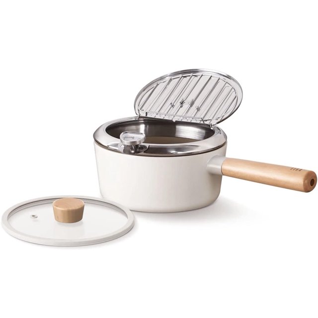 FIKA Japanese Style Tempura 1.7QT Deep Fryer Pot with Thermometer