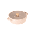 thumbnail image 1 of FIKA Kitchen Nonstick 1.58QT Low Stock Pot with Lid, Healthy Cooking Non Stick Casserole, Induction Compatible Cookware, Stew, Soup, Noodle, Ramen, Made in Korea ( 8.7" / 22cm), 1 of 8