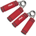 thumbnail image 1 of FILA Accessories Hand Grip Strengthener 2-Pack Foam Handle Medium Spring Coil Resistance for Physical Therapy, Arthritis, Carpel Tunnel, Finger, Forearm & Hand Pain Relief, Red, 1 of 6