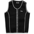 thumbnail image 1 of FILA Accessories Men's Sauna Vest - Neoprene Sweat Suit Zipper Tank Top Hot Slimming Body Shaper Waist Trainer for Weight Loss, Running, Walking, Weightlifting, Exercise & Fitness Workouts, Large, 1 of 7