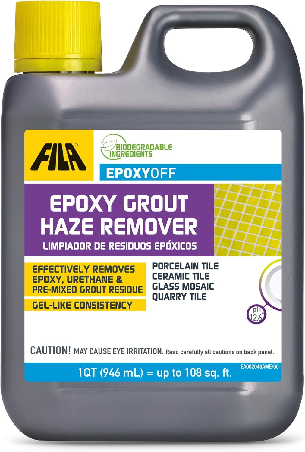 FILA EPOXYOFF, Epoxy Grout Haze Remover, Effectively Removes Epoxy Residue, The Product Can Be