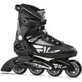 thumbnail image 1 of FILA Legacy Comp Inline Skates for Teens and Adults, Unisex Inline Skates for Girls, Boys, Women and Men, Black and Gray, Men's 12, 1 of 4