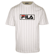 FILA Mens White Striped & Logo S/S T-Shirt (181)