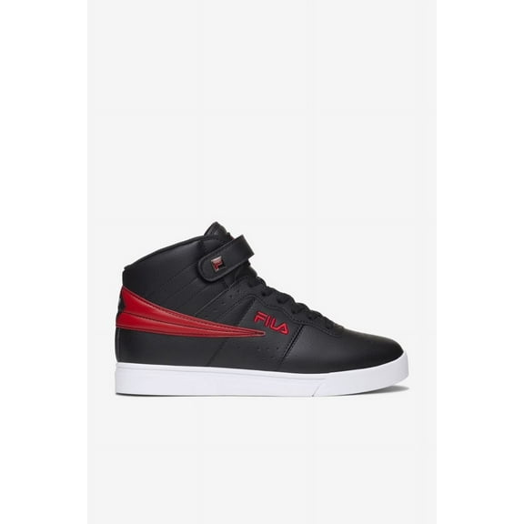 FILA Mens Vulc 13 2D High Top Sneaker Black/White/Fila Red - 1FM01752-014 BLK/WHT/FRED
