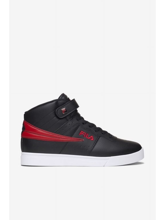 Mens Vulc 13 2D High Top Sneaker Black/White/Fila Red - 1FM01752-014 BLK/WHT/FRED