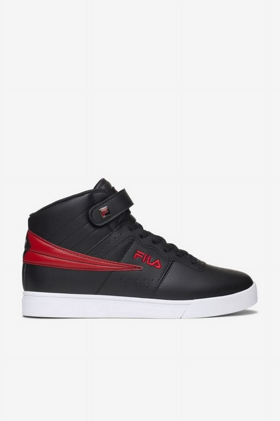 Mens Vulc 13 2D High Top Sneaker Black/White/Fila Red - 1FM01752-014 BLK/WHT/FRED