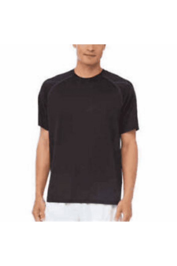 PerformaDri Wicking Crew Neck with Stitching (Medium, Black)