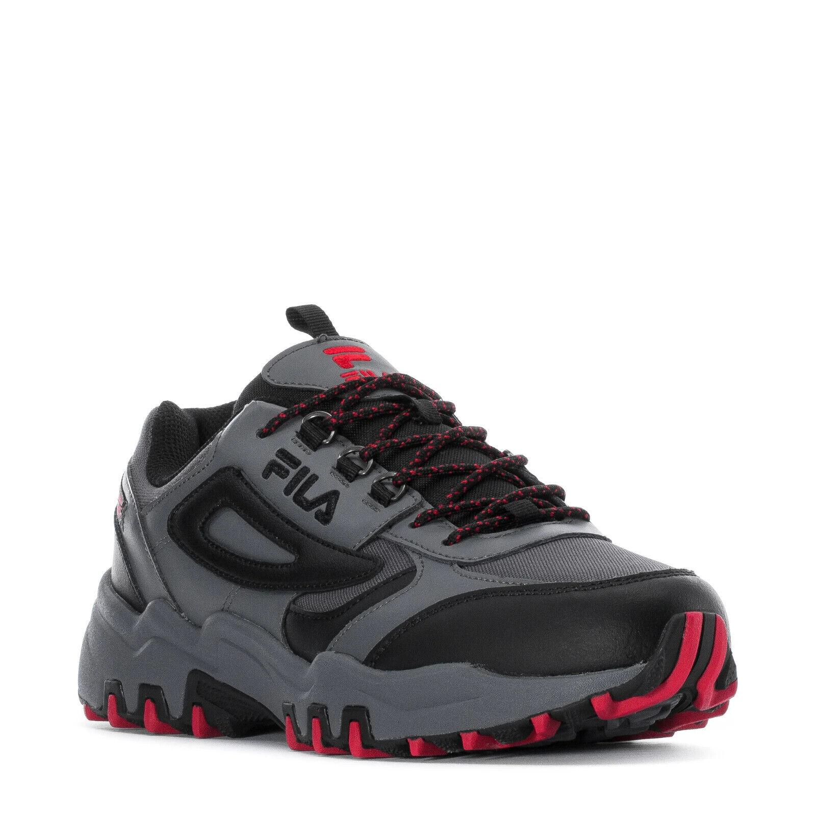 FILA REMINDER LACEUP TRAINERS SPORTS SNEAKERS MEN SHOES GREY/BLACK