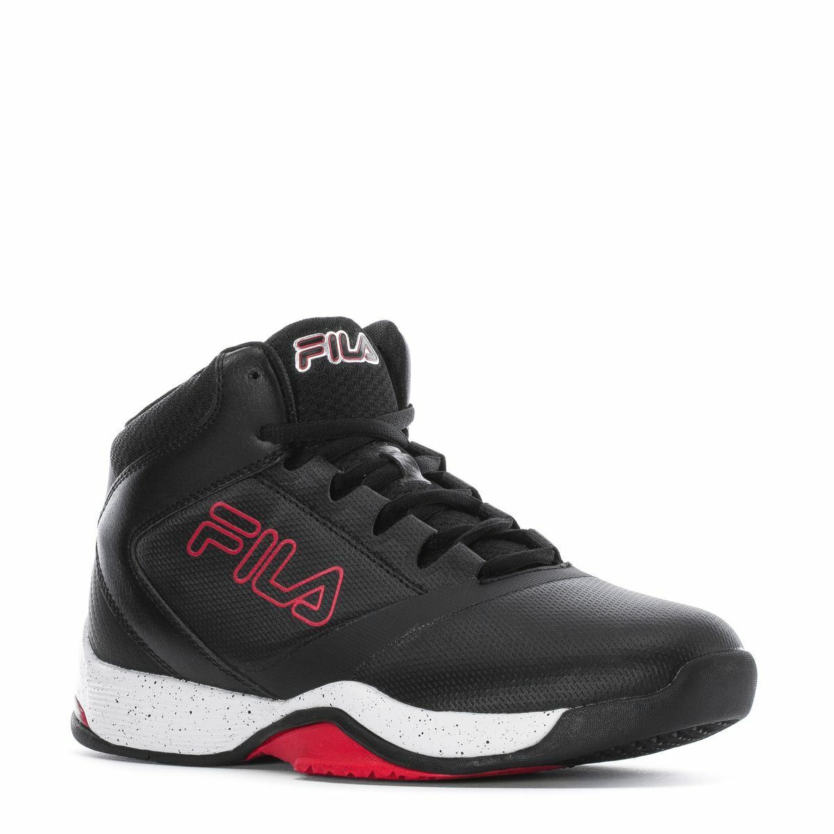 FILA SWEEPER 7 BASKETBALL TRAINER SNEAKERS MEN SHOES BLACK/WHITE/RED ...