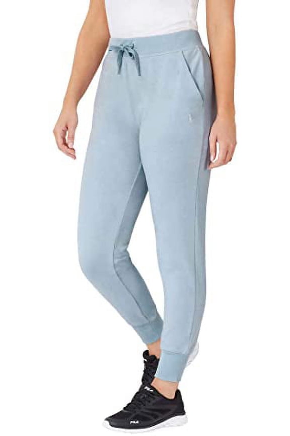 Women's Light French Terry Pull On Jogger Pant Size: L, Color: Bluefog