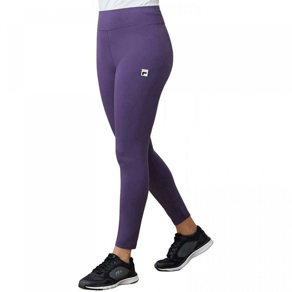 FILA Womens Cotton Blend High Waisted Leggings Gothicgrape XS Walmart