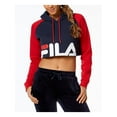 thumbnail image 1 of FILA Womens Navy Short Length Color Block Hooded Active Wear Jacket Size: XL, 1 of 3