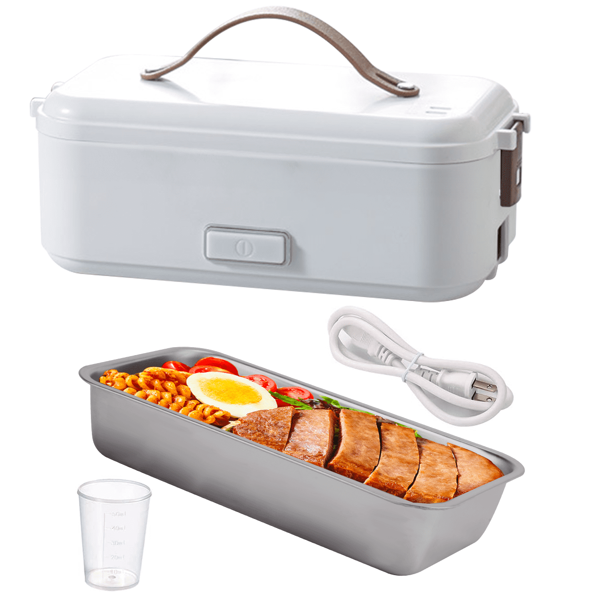FILBEOVE Electric Lunch Box Heated Lunch Boxes 3 in 1 Portable Food