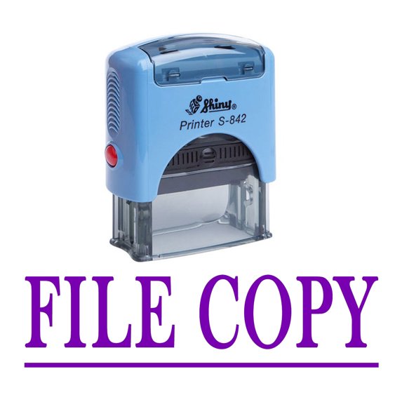 FILE COPY Self Inking Rubber Stamp Office Stationary Custom Shiny Stamp