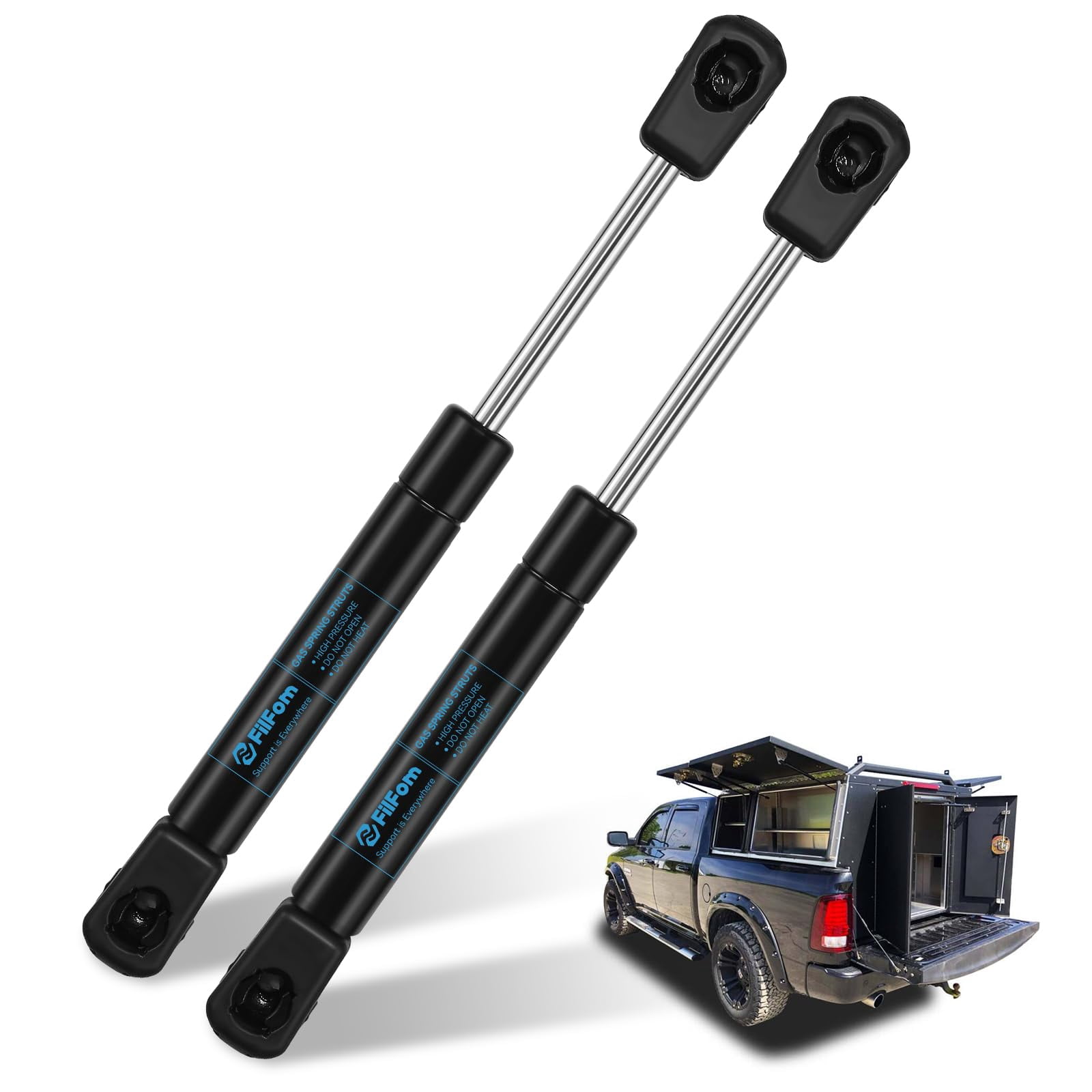 Snugtop Struts FILFom C16-11028 12 Inch Gas Struts Shocks for Truck Tool Box, 40Lb ...