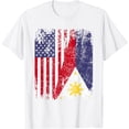 thumbnail image 1 of FILIPINO ROOTS | Half American Flag | USA PHILIPPINES FLAG T-Shirt, 1 of 2
