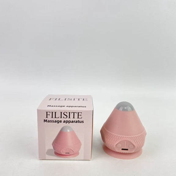 FILISITE Massage apparatus, namely, electric vibrating massager,Mountable Massage Therapy Tool - Multi-Surface Suction Cup Wall Massage Tool for Sore Muscles (Pink)