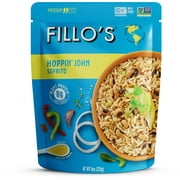 FILLO'S Hoppin' John Carolina Peas & Rice Medium Spice - Single Pouch, 8 oz