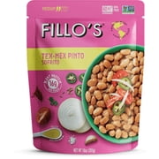 FILLO'S Tex Mex Pinto Beans Medium Spice - Single Pouch, 10 oz