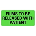 thumbnail image 1 of FILMS TO BE RELEASED WITH PATIENT Medical Labels, 1 of 1