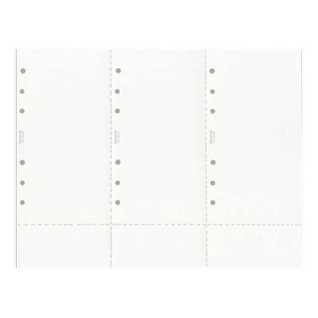 FILOFAX Personal & Personal Compact Plain Computer Paper Refill (B930200), White