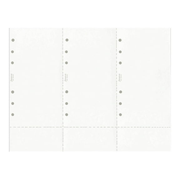 FILOFAX Personal & Personal Compact Plain Computer Paper Refill (B930200), White