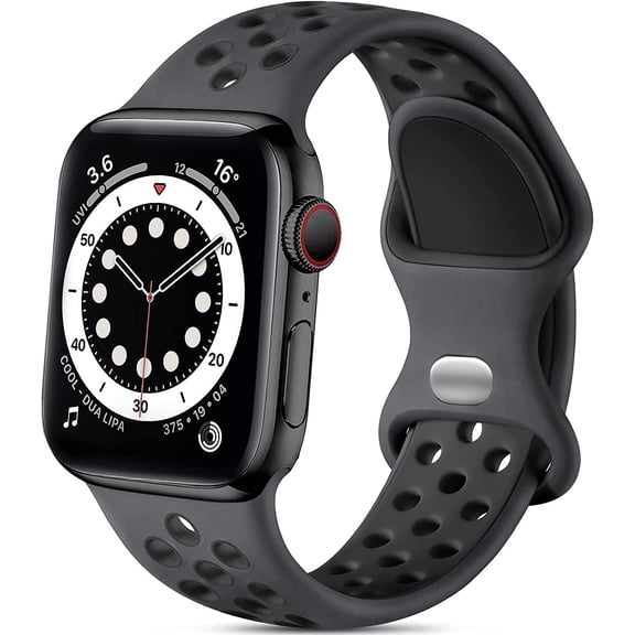 FIMART Silicone Sport Band for Apple Watch Bands 44mm 46mm 45mm 49mm 42mm Breathable Waterproof Strap for iWatch Series 11 10 9 8 7 6 5 4 Ultra 3 2 1/SE 3 2nd Gen, Men Women Workout Band